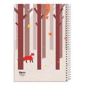 دفتر100برگ وزیری سیمی فانتزی الیپون کد239کارتن36عددی