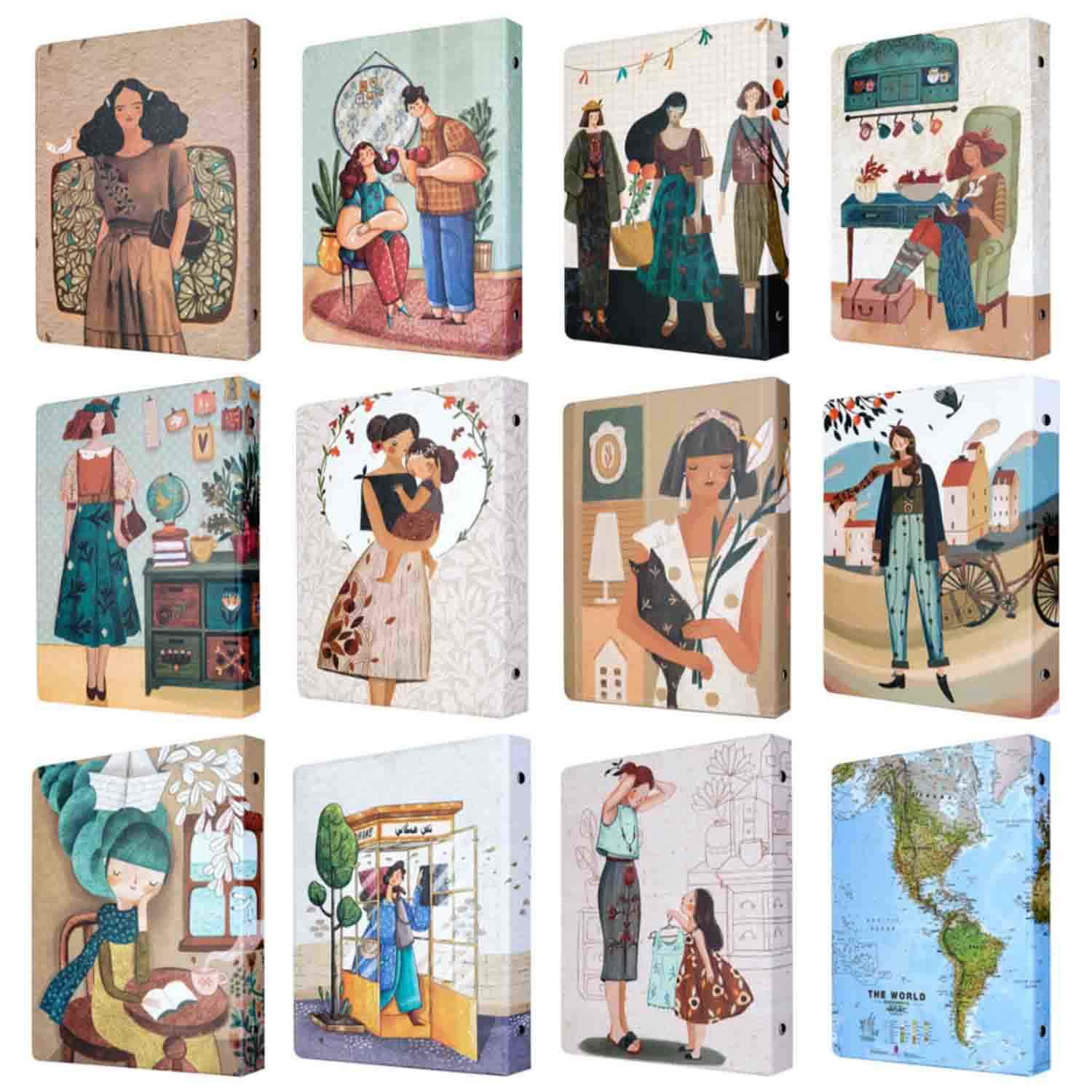 دفترکلاسوری6حلقه وزیری مسترنوت کد656کارتن32عددی